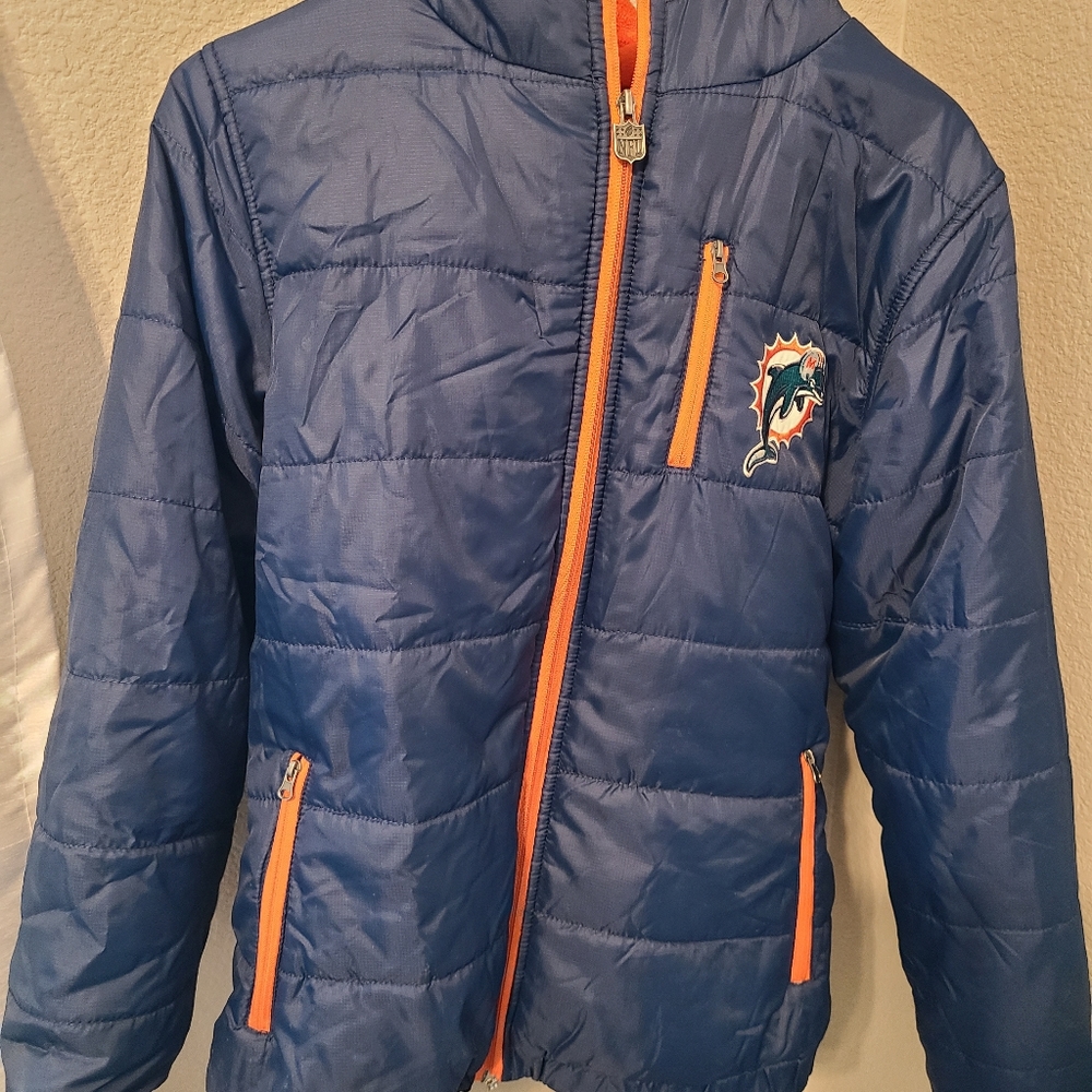 Boys Miami Dolphins jacket, size small
